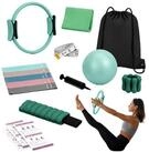 relaxdays Pilates-Ring 13-teiliges Pilates Set (13-tlg), gr&uuml;n