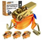 LuxusKollektion Zurrgurt Spanngurte 1000kg Ratsche Haken 25mm orange T&Uuml;V GS 4...