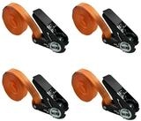 TRUTZHOLM Spanngurt Ratschen Zurrgurt Spanngurte Orange 1-tlg 4m 800kg Schwarzes