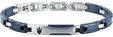 MASERATI Edelstahlarmband Maserati Herren-Armband Stahl, Keramik