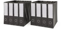 Vicco Faltbox, Schwarz, 30 x 30 cm 2er Set (2 St)