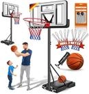 KESSER Basketballkorb 160-210cm Basketballst&auml;nder Set mit Basketball, Pumpe & 2