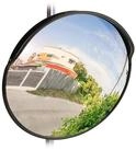 relaxdays Wandspiegel Verkehrsspiegel 60 cm schwarz (1-St)