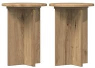 vidaXL Blumenst&auml;nder Pflanzenst&auml;nder 2 Stk. Artisan-Eiche &Oslash;29,5 x 40 cm (2...