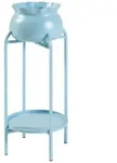 en.casa Blumenst&auml;nder, &raquo;Altena&laquo; Metall 80,5 x 40 x 40 cm Hellblau blau 40 cm...