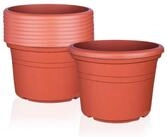 BigDean Blumentopf Pflanzk&uuml;bel aus Kunststoff rund (Set, 9 St., Blument&ouml;pfe),