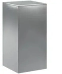 vidaXL Blumenst&auml;nder Pflanzenst&auml;nder Silber 40 x 40 x 80 cm Stahl (1 St)