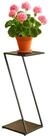 DanDiBo Blumenst&auml;nder Metall Schwarz Eckig 80 cm Z-Form 96641 Pflanzenst&auml;nder