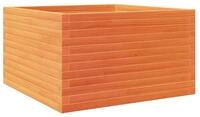 vidaXL Blumentopf Pflanzk&uuml;bel Wachsbraun 80x80x46 cm Massivholz Kiefer (1 St)