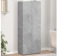 vidaXL Aktenschrank Aktenschrank Betongrau 60x32x153 cm Holzwerkstoff