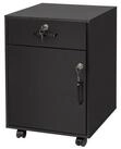 relaxdays Rollcontainer Abschlie&szlig;barer Rollcontainer, schwarz