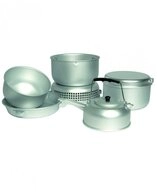 Mil-Tec Topf-Set KOCHSET 9-TLG. M.BRENNER, Aluminium (Set, 9-tlg)