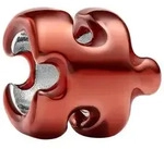 Pandora Charm-Einh&auml;nger Pandora Moments Orangefarbenes Puzzleteil Mini Charm