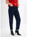 bonprix Mom-Jeans hoher Bund, verk&uuml;rzte Beinl&auml;nge, lockere Passform, mit