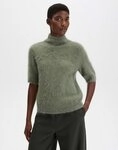 someday Kurzarmpullover Tuomina aus weichem Strick Verk&uuml;rzte Boxy-Silhouette...