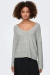 ONLY Strickpullover ONLARIZONA LS SEQUINS V-NECK PUL KNT