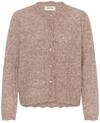 Strickjacke CREAM "Damen Strickjacke CRJunah", Damen, Gr. L, beige (schwarz oat