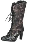 LAURA VITA LAURA VITA Stiefel Leder/Textil High-Heel-Stiefel grau 36 EU