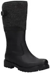 Josef Seibel Melinda 34 Stiefel Blockabsatz, Langschaftstiefel mit Filzbesatz,...