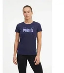 PUMA T-Shirt ESS LOGO LAB METALLIC TEE Regular Fit, mit Rundhalsausschnitt, aus