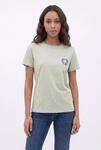 T-Shirt PEPE JEANS "BECKA", Damen, Gr. L, gr&uuml;n (sage gr&uuml;n), Single Jersey,