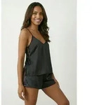 LASCANA Shorty (Set, 2 tlg) mit offener R&uuml;ckenpartie schwarz 44
