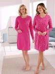 Schlafanzug W&Auml;SCHEPUR, Damen, Gr. 36/38, rosa (fuchsia, bedruckt, fuchsia),...