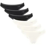 sloggi String Damen String 6er Pack Baumwolle (Packung, 6er Pack) bunt|schwarz S