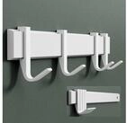 Mai & Mai Wandgarderobe Kleiderhaken Garderobenleiste aus Aluminium mit 4/6/8...