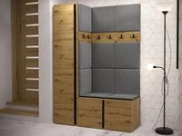 MIRJAN24 Garderoben-Set Orion IX, (Komplett-Set, mit Schuhschrank, Schrank, 2x
