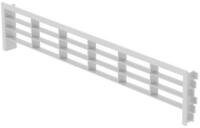 SO-TECH&reg; L&uuml;ftungsgitter Abluftgitter f&uuml;r Sockelleisten 396 x 83 mm,...