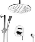 PaulGurkes Duscharmatur (Set, Duschsystem mit Armatur, Kopf- und Handbrause)