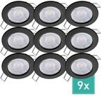 Oktaplex lighting LED Einbaustrahler Sedan Einbauspot schwarz 3-Stufen dimmbar,