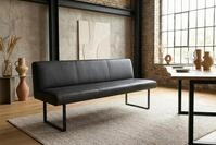 KAWOLA Sitzbank ELEEN Esszimmerbank Leder pigmentiert &ndash; modernes Design, 203...