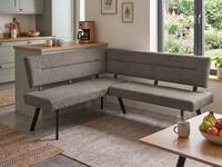Beautysofa Eckbank ZERRA moderne K&uuml;chen-Eckbank und Esszimmerbank mit Stoff...