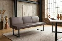 KAWOLA Sitzbank ELEEN Esszimmerbank Leder pigmentiert &ndash; modernes Design, 183...