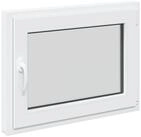 vidaXL Fenster Kellerfenster Innenseite Farbe Wei&szlig; RISOR 80 x 50 cm, (1 St)