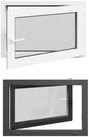 vidaXL Fenster Kellerfenster Innenseite Farbe Wei&szlig; RISOR 90 x 60 cm, (1 St)