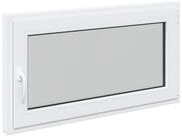 vidaXL Fenster Kellerfenster Innenseite Farbe Wei&szlig; RISOR 110 x 70 cm, (1 St)