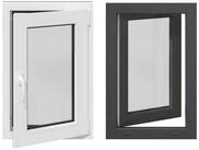 vidaXL Fenster Kellerfenster Innenseite Farbe Wei&szlig; RISOR 60 x 90 cm, (1 St)