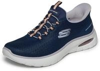 Slip-On Sneaker SKECHERS "SKECH-AIR SUMMITS-PURE EASE", Damen, Gr. 35, blau (navy,