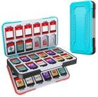 LuxusKollektion Spielekonsolen-Tasche Switch Aufbewahrung Spiele 48 MicroSD 24...