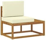 vidaXL Gartenlounge-Set vidaXL Outdoor End Sofa Natur 91 x 63 x 73 cm Massivholz