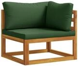 vidaXL Gartenlounge-Set vidaXL Ecksofa mit Kissen Massivholz Akazie Natur