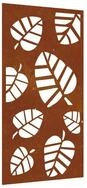 vidaXL Wandbild Garten-Wanddeko 105x55 cm Cortenstahl Blatt-Design, (1 St)