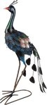 GILDE Dekofigur Figur - blau, gr&uuml;n - Metall - H. 57cm x T. 16cm x B. 24cm -...