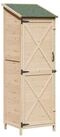 vidaXL Gartenhaus Gartenschuppen Natur 59,5 x 56 x 176,5 cm Massivholz aus...