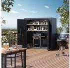 Weide Mehrzweckschrank Gartenschrank 2930 L aus Stahl in Anthrazit