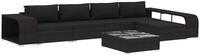 vidaXL Gartenlounge-Set 8-tlg. Garten-Lounge-Set mit Auflagen Poly Rattan...