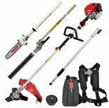 Hecht Benzin-Motorsense Freischneider Hochentaster Heckenschere Multitool 1352,...